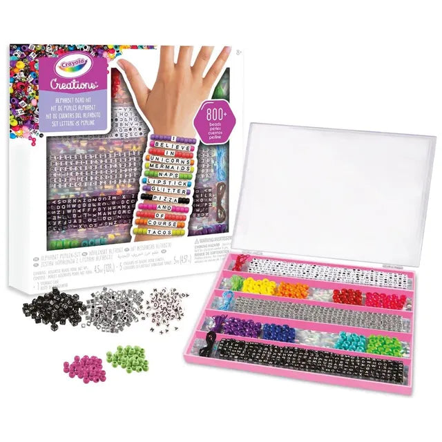 Crayola Creations Personalized Bracelet Making Kit - 800 Beads