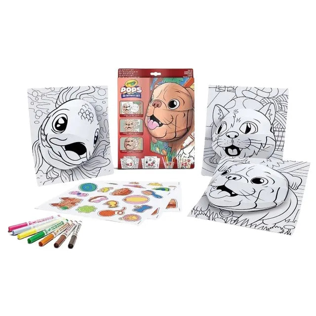 Crayola 3D Pops Super Set - Pets - Laadlee