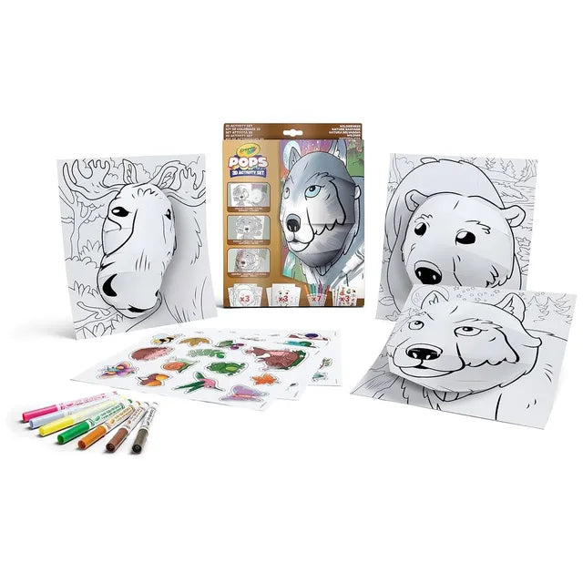 Crayola Pops 3D Activity Set - Wilderness - Laadlee