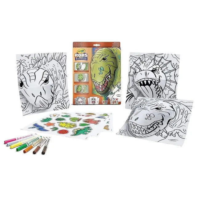 Crayola Pops 3D Activity Set - Dinos - Laadlee