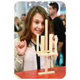 Kapla Challenge Wooden Natural Plank Game - 16pcs - Laadlee