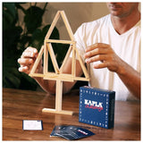 Kapla Challenge Wooden Natural Plank Game - 16pcs - Laadlee