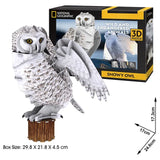 Cubicfun National Geographic 3D Puzzle Snowy Owl - 62Pcs