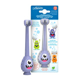 Dr. Brown's ToothScrubber Monster Toddler Toothbrush - Purple - Laadlee