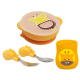Marcus & Marcus - Silicone Toddler First Self Feeding Set - Lola - Laadlee