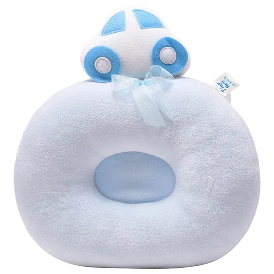 Tiny Hug Baby Pillow Round - Blue - Laadlee