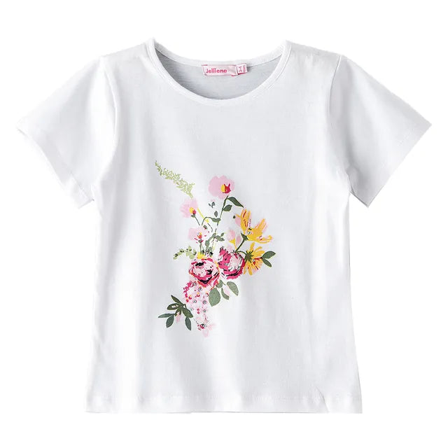 Jelliene Soft & Comfortable Cotton T-Shirt - White - Laadlee