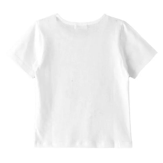 Jelliene Soft & Comfortable Cotton T-Shirt - White - Laadlee
