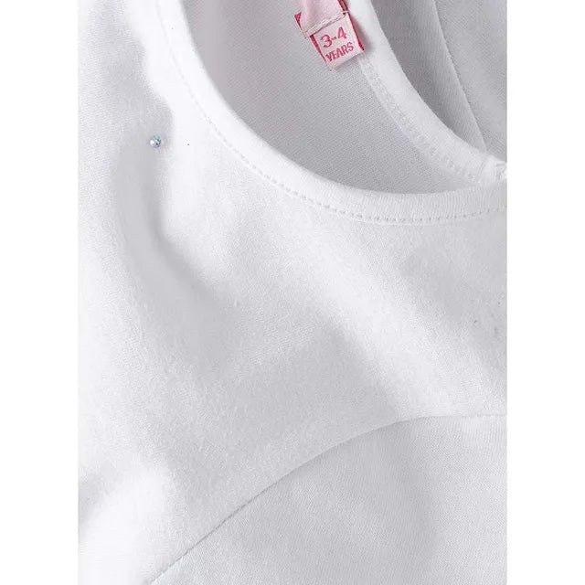 Jelliene Soft & Comfortable Cotton T-Shirt - White - Laadlee