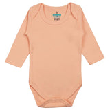 Babies Basic Long Sleeves Romper Bodysuit Pack of 6 - Blue, Orange And Brown