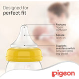 Pigeon Wide Neck Peristaltic Plus Nipple (SS) - Pack of 1