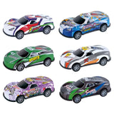 Power Joy Vroom Vroom Pullback Graphic Car 8pieces
