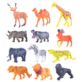 Power Joy Animal Worldz Safari Animal Figurine 6inch - 4pcs Assorted
