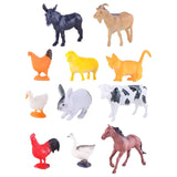 Power Joy Animal Worldz Farm Animal Figurine 6inch - 4pcs Assorted