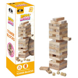 Power Joy Wooden Tower Blocks 54pcs 4-dices