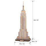 Cubicfun National Geographic 3D Puzzle Empire State Building - 66Pcs