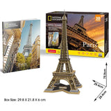 Cubicfun National Geographic 3D Puzzle Eiffel Tower 80Pcs