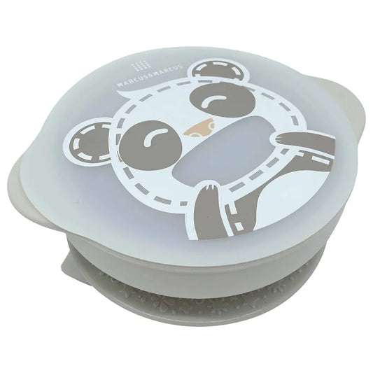 Marcus & Marcus - Suction Bowl with Lid - Pebble - Laadlee