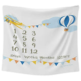 Babies Basic Customizable Milestone Blanket - Pilot Theme