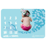 Babies Basic Customizable Milestone Blanket - Mermaid