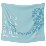 Babies Basic Customizable Milestone Blanket - Mermaid