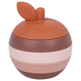 Babies Basic Silicone Stacking Toy - Apple