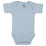 Babies Basic Short Sleeves Romper Bodysuit Pack of 3 - Blue, Brown And Orange