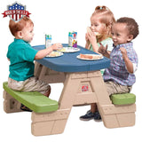 Step2 Sun & Shade Picnic Table With Umbrella - Laadlee