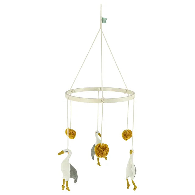 Trixie Crib Mobile - Heron - Laadlee