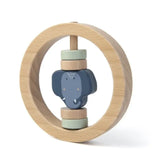Trixie Wooden Round Rattle - Mrs. Elephant - Laadlee