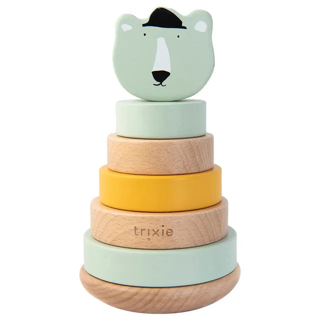 Trixie Wooden Stacking Toy - Mr. Polar Bear - Laadlee
