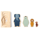 Trixie Wooden 4-Layer Animal Puzzle - Laadlee