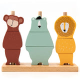 Trixie Wooden Animal Puzzle Stacker - Laadlee