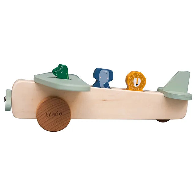 Trixie Wooden Animal Airplane - Laadlee