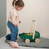 Trixie Wooden Push Along Cart - Mr. Crocodile - Laadlee