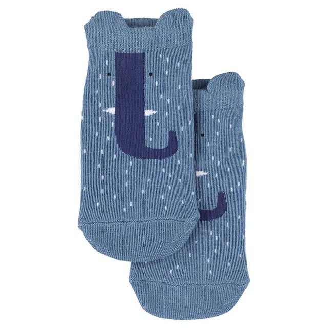 Trixie Sneaker Socks 2-Pack - Mrs. Elephant - Laadlee