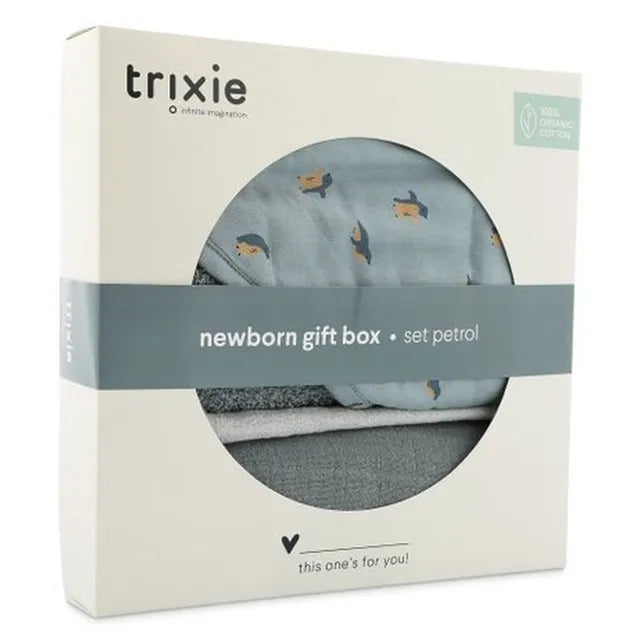 Trixie Newborn Gift Box L - Peppy Penguins - Laadlee