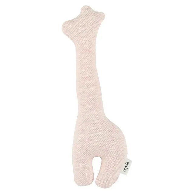 Trixie Rattle Giraffe - Grain Rose - Laadlee