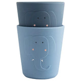 Trixie Silicone Cup - Mrs. Elephant (Pack Of 2) - Laadlee