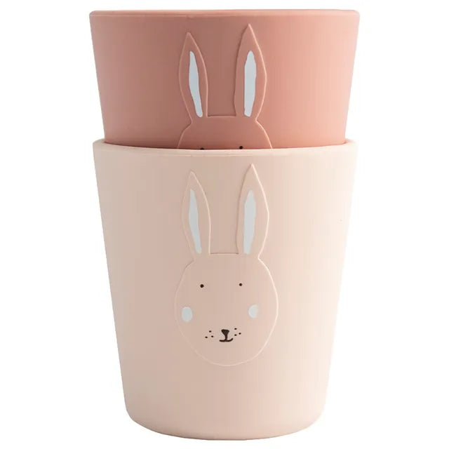 Trixie Silicone Cup - Mrs. Rabbit (Pack Of 2) - Laadlee