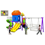 MYTS Adventure Mega Club Series Double Swing & Wavy Slide - Laadlee