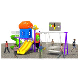 MYTS Adventure Mega Club Series Double Swing & Wavy Slide - Laadlee