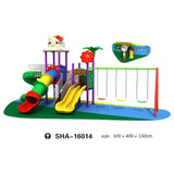 MYTS Mega Kitten Frame Dual Swing & Wavy Slides 330cm - Laadlee