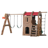 MYTS Kids Pro Slide, Swings, And Climbing Wall - Laadlee