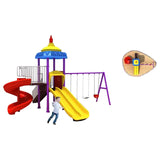 MYTS Mega Play Centre Adventure Kids Swings And Wavy Slide - Laadlee