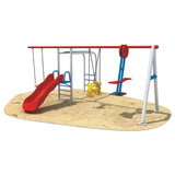 MYTS Mega Fun Playset Slide, Swing, And Climbers - Laadlee