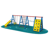 MYTS Play Haven Mega Kids Playground With Climbers, Swings, And Slider - Laadlee