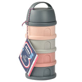Beaba Milk Container - Mineral Grey & Pink