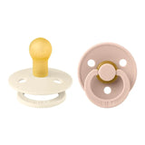 BIBS Colour 2 Pack Latex S3 - Ivory / Blush