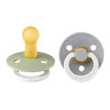 BIBS Colour 2 Pack Latex S2 Anatomical Sage - Glow / Cloud Glow